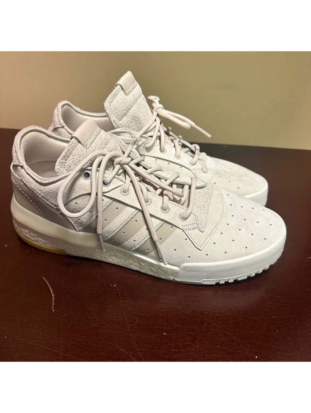 Adidas Rivalry RM Low EE4989 Mens Sz 12 Beige Color Bliss Cloud White Gum